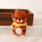 Cute Rabbit Crochet Keychain Handmade Bunny Bag Charm