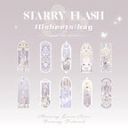 4Style 10pcs/pack Shell Light PVC Bookmark Streamer Dream High Value Ins Fresh Reading Mark Card Decoration Student Stationery
