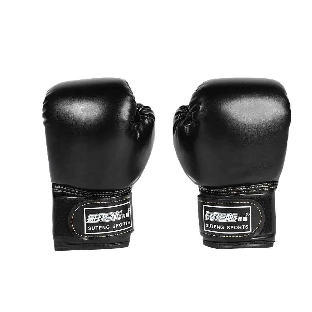 2pcs Boxing Training Fighting Gloves PU Leather Kids Breathable Muay Thai Sparring Punching Karate Kickboxing Professional Glove