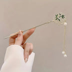1/6pcs Elegant Chinese Style Tassel Hair Stick Traditional Floral Design Hairstyle Accessory Women Jewelry Hairpin Hairneedle