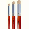 Miniature Paint Brushes Set - Premium Goat Hair Dry Brushes for Model Painting, Domed Drybrush Kit for Scale Models & Miniatures