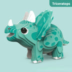 Children's 3D Puzzle Kindergarten Animal Puzzle Intelligence Early Education Toys Dinosaur Animal Model Paper 3-4-5-6 Years Old