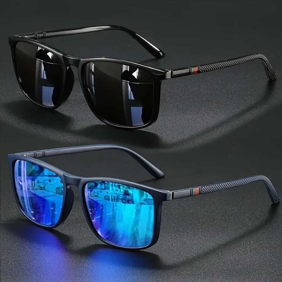 Luxury Vintage Square Polarized UV400 Sunglasses for Men & Women