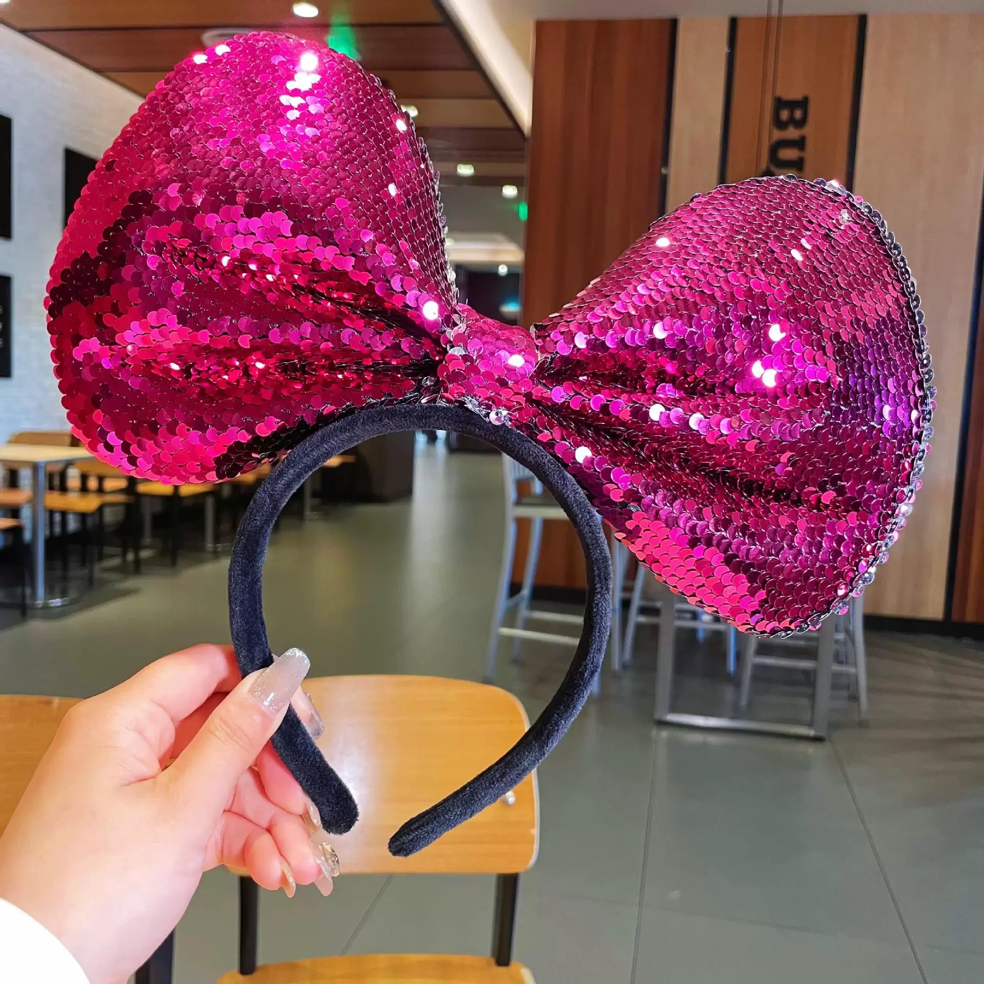 Cartoon Minnie Mouse Ear Headband New Holiday Party Christmas Snowman Headdress Cosplay for Adults Kids Hair Accessories