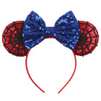 Nieuwste Mickey Mouse Oren Hoofdband Kid Adult Festival Party Pailletten Strik Haarband Vrouwen Baby Girl Party Haar Accessories
