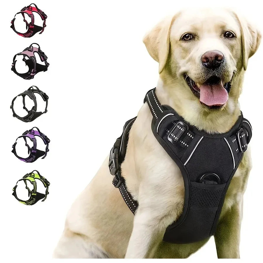 Dog Collars Harness Big Vests Leash Pet Shop Everything for Dogs Leather Puppy Accessories Medium Small Set - WTN Essentials 
