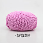 40-50g/Set 4ply Milk Cotton(80%) Knitting Yarn Needlework Dyed Lanas For Crochet Craft Sweater Hat Dolls At Low Price