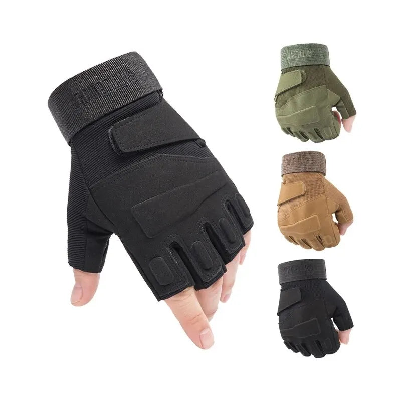 Outdoor Tactical Gloves Sport Gloves Half Finger Men Women Combat Shooting Hunting Fitness Fingerless Gloves