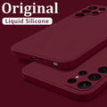 Case For Samsung Galaxy S26 S24 S23 S22 S25 Ultra S24 FE A57 A56 A55 A16 A17 5G S25 Edge Shockproof Liquid Silicone Phone Cover