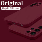 Case For Samsung Galaxy S26 S24 S23 S22 S25 Ultra S24 FE A57 A56 A55 A16 A17 5G S25 Edge Shockproof Liquid Silicone Phone Cover