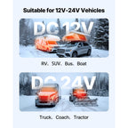 SucceBuy Diesel Heater 8KW Diesel Air Heater with LCD Panel and Remote Control Parking Heater Low Noise for Truck Trailer Boat