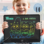 8/11/13/16 Inch LCD Drawing tablet Writing Board Kids Doodle Painting Handwriting Pad Toy for 3 4 5 6 7 8 Years Girls Boys Gifts