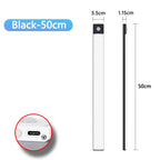 LED Bar Light Motion Sensor USB Rechargeable Led Cabinet Lights for Kitchen Wardrobe Cabinet Lighting 30cm/40cm/50cm Night Light