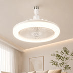 3 in 1 E27 Ceiling Fan Light with Remote Control Rotatable LED Lamp Converter Base for Bedroom Living Room Kitchen Home Decor