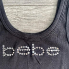 Vintage Sleeveless Tank Top Letters Summer Print Personality Crop top Sleeveless Slim Streetwear Punk Y2K Baby Tee Short Sleeve