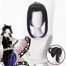 Kochou Shinobu Anime Cosplay Costume with - Wig Set