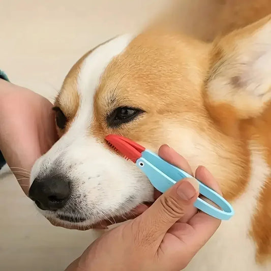 Pet Eye Comb Brush Pet Tear Stain Remover Comb Double-Sided Eye Grooming Brush Removing Crust Mucus For Small Cat Dog - WTN Essentials 