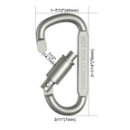 2-6PCS Carabiner Set For Key Camping Survival EDC Outdoor Keychain Clip  Alloy Aluminum Tactical Caribiner Hook Karabiners