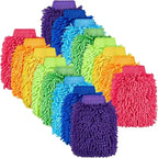 Car Wash Gloves Chenille Coral Fleece Gloves Washing Wiper Car Cleaning Towel Auto Dust Washer Mitt Car Cleaning Accessories