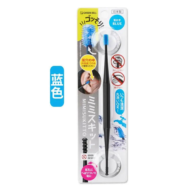 Reusable Cotton Swab Spiral Ear Wax Remover Silicone Sticks Double-headed  Ear Pick Ear Cleaning Tool For Cleaning Makeup