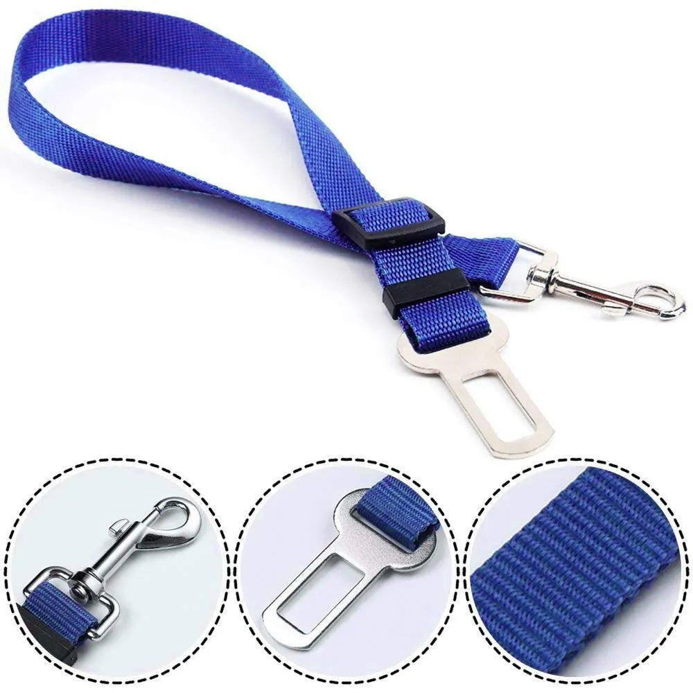 Adjustable Nylon Dog Car Seat Belt Safety Strap