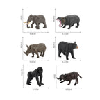 Simulation Mini  Farm Poultry Puppy Crocodile Pegasus Monkey Bird Wildlife Figurine Animal Model Sets Education Kid Toys