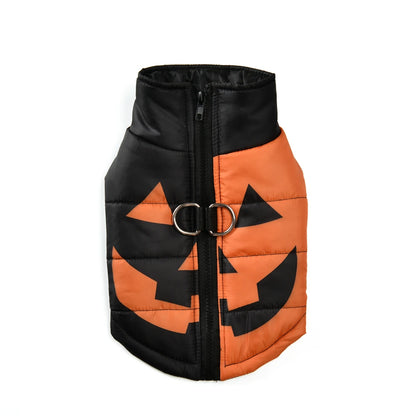 Halloween Dog Clothes – Warm Waterproof Pet Coat for Small Dogs & Cats
