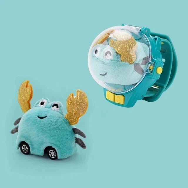 Children Mini RC Car Watch Toys With LED Lights 2.4G Watch Rabbit Dog Crab Racing  RC Car Girls Boys Birthday Gift Toys
