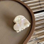3.5cm Small Hairclaw Acetate Hair Crabs for Girls Cute Heart Shaped Hairclips Women Hair Accessories Hair Pins and Clips