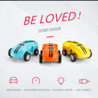Mini RC Car High Speed Fast 360 Degree Rotation Luminous Stunt Turn Trick Drift Small Car with Light USB Charging Children Gift