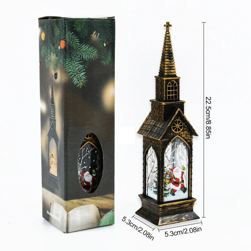 2025 Christmas LED Night Light Santa Claus Snowman Lantern Lamp Table Ornament Christmas Decoration for Home Xmas Navidad Gifts