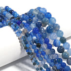 1String/Lot 4 6 8 10 12mm Natural Stone Round Tiger Eye Crystal Turquoises Spacer Beads For DIY Crafts Ornament Making Supplies