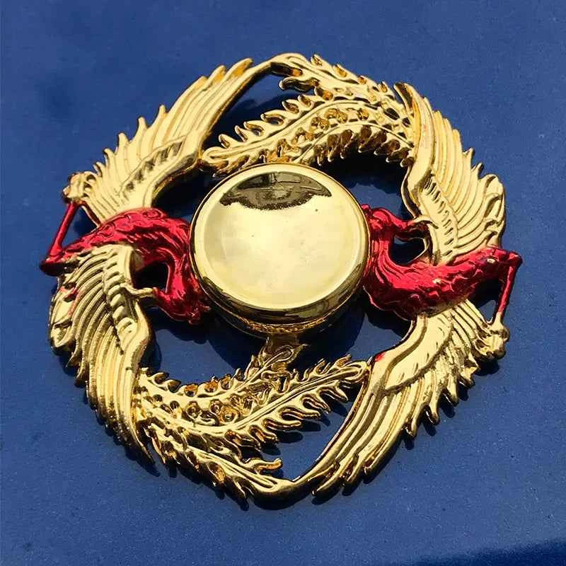 Anime Metal Fidget Spinner Zinc Alloy Silent Stress Relief Toy