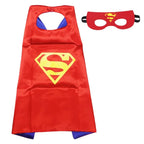 Super Hero Masquerade Mask Cape Cloak Anime Spider Man Batman Cloak Action Captain America Figure Toys Cosplay Child Party Gifts