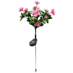 New LED Waterproof Solar Azalea Flowers Lights Outdoor Landscape Light for Lawn Patio Garden Path Decorative Lighting Lamp