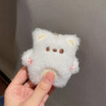 Cartoon Bear Squeak Plush Keychain Toys Pendant Cute Doll Toy Kawaii Soft Stuffed Bag Charms Decorations for Couple Friends Gift