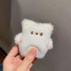 Cartoon Bear Squeak Plush Keychain Toys Pendant Cute Doll Toy Kawaii Soft Stuffed Bag Charms Decorations for Couple Friends Gift