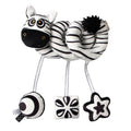 Newborns Spiral Hanging Activity Stroller Toy Baby Carseat Toy Black & White Lion Koala Rattle  for Crib Mobile Sensory Toy Gift