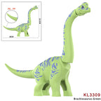 Jurassic Raptor Building Blocks Mini Dinosaur Construction Toy Set