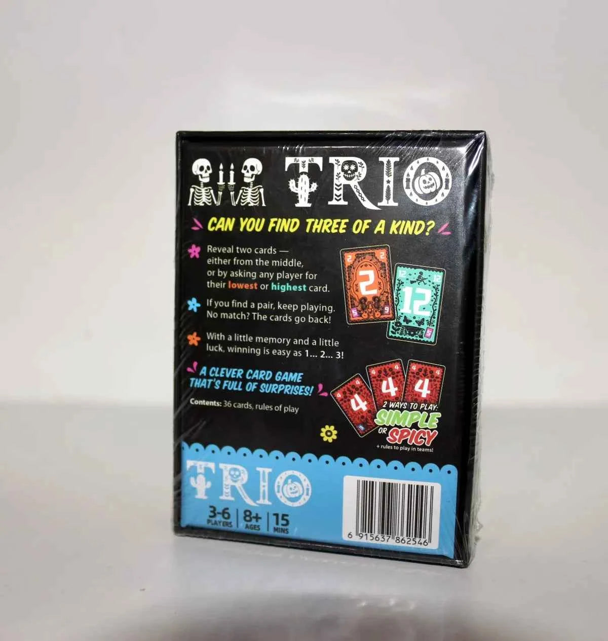 TRIO Strategy Board Game | 3-6 Players | 15 Minutes Playing Time . Family Game Nights , Perfect for Party Game