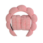1/3Pcs Fashion Microfiber Washing Wristbands Scrunchies Puffy Headband Spa Bubble Headband for Washing Face Makeup Shower Skincare