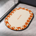 Diatomaceous Earth Bath Mat – Absorbent, Non-Slip Quick-Dry Bathroom & Toilet Floor Rug, Washable Shower Pad