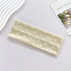1pc Polka Dot Yoga Elastic Headband – Fashionable Dot-pattern Makeup Headband, Sports & Fitness Sweat-absorbent Hairband