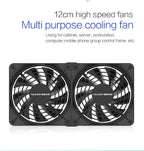 TEUCER 3000RPM 120MM Large Air Volume 220V Btc Mining Machine Workstation Cabinet Server Case Cooling System Fan with Adapter