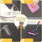 Pet Cat Litter Mat Waterproof Double Layer Cat Litter Trapping Pet Litter Box Mat Clean Pad Products For Cats Accessories - WTN Essentials 