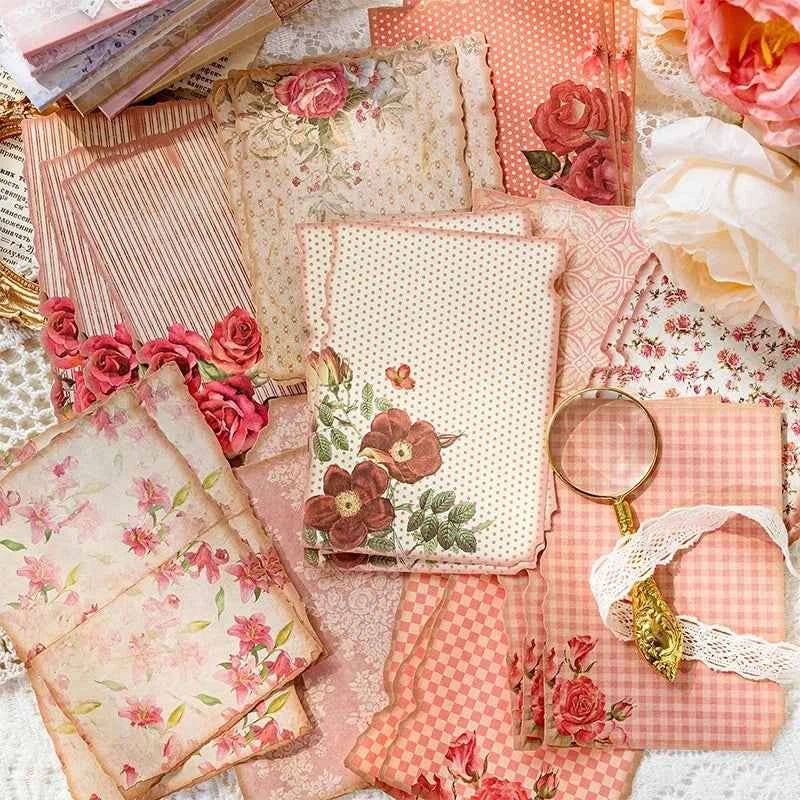 30Pcs/Pack Gentle Wind Series Scrapbooking Decorative Paper Material Perfect for Collage Journaling Craft Diy Supplies