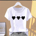 Women Print Floral Sports Fashion Casual Explosive Short Sleeve T-shirt Graphic Tshirts  Women Clothes  Oversized T Shirt