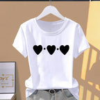 Women Print Floral Sports Fashion Casual Explosive Short Sleeve T-shirt Graphic Tshirts  Women Clothes  Oversized T Shirt