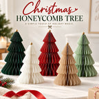 Paper Christmas Tree Ornaments 3D Honeycomb Christmas Tree Decorations Folded Paper 2026 Xmas New Year Desktop Arrangement Decor