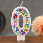 Colorful Ball 0-9 Creative Digital Birthday Candle